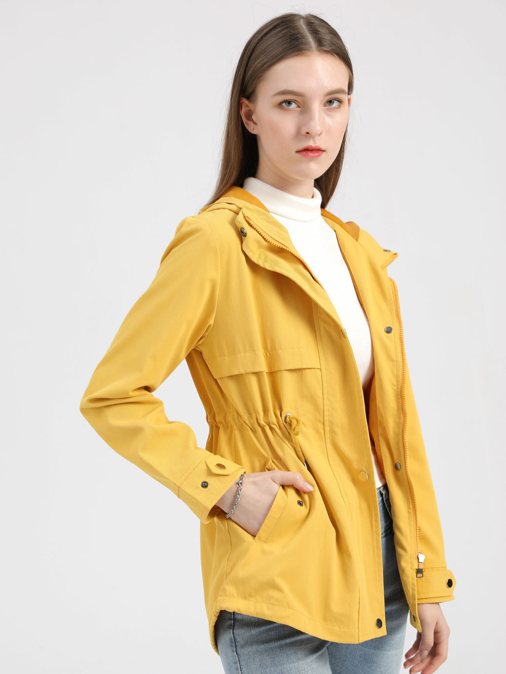 Übergangsjacke Damen Mit Kapuze – Modische Regenjacke Frühling Herbst