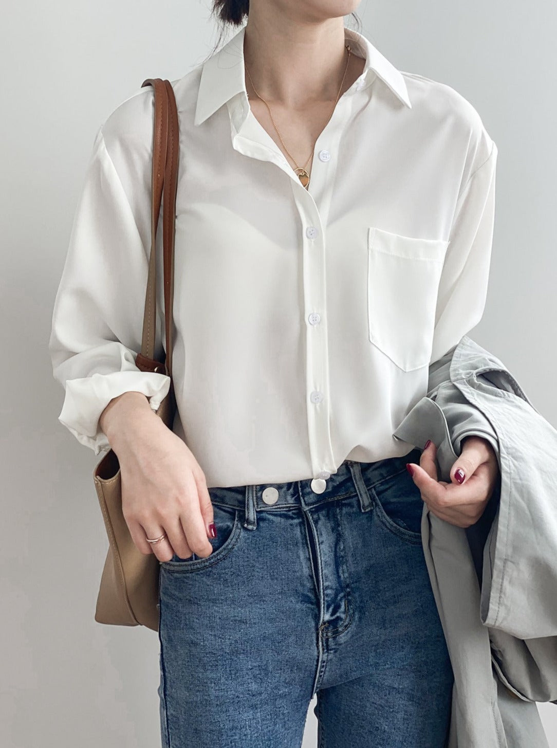 Chic Long Sleeve Lapel Shirt