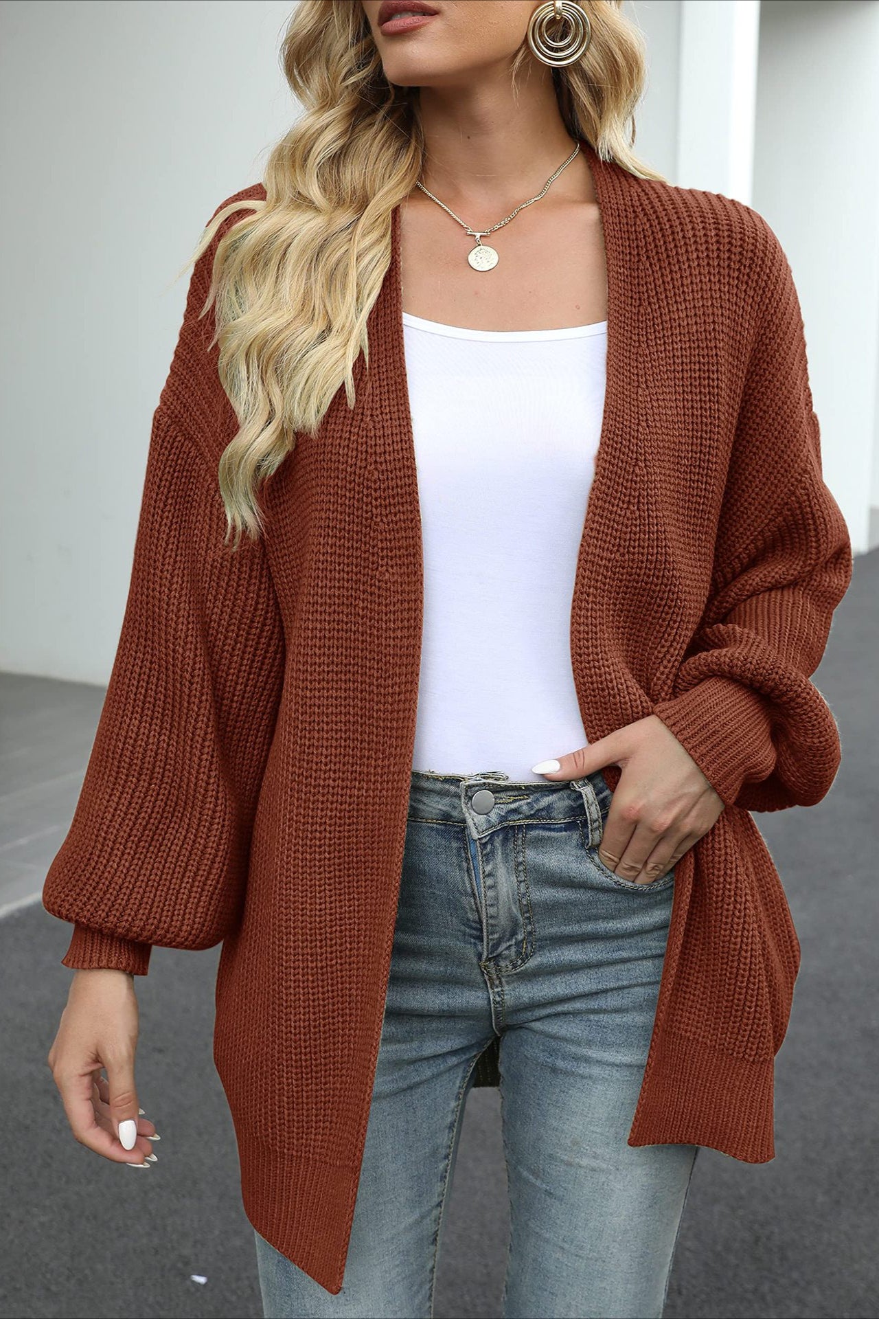 Strickcardigan Damen Offen Oversize – Gemütlicher Casual Look