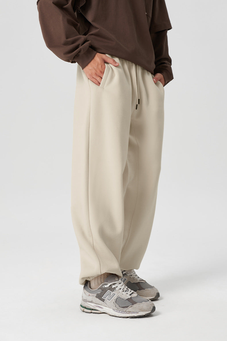 Elastic Waistband Cozy Cotton Sweatpants