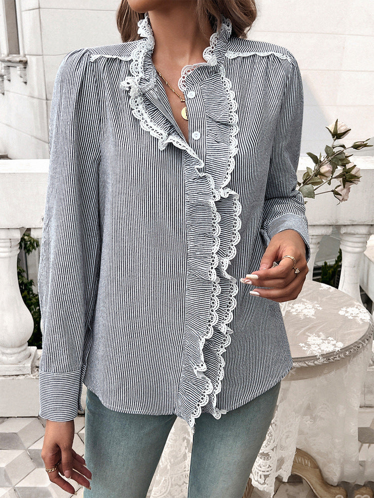 Business Casual Classic Laced Blouse