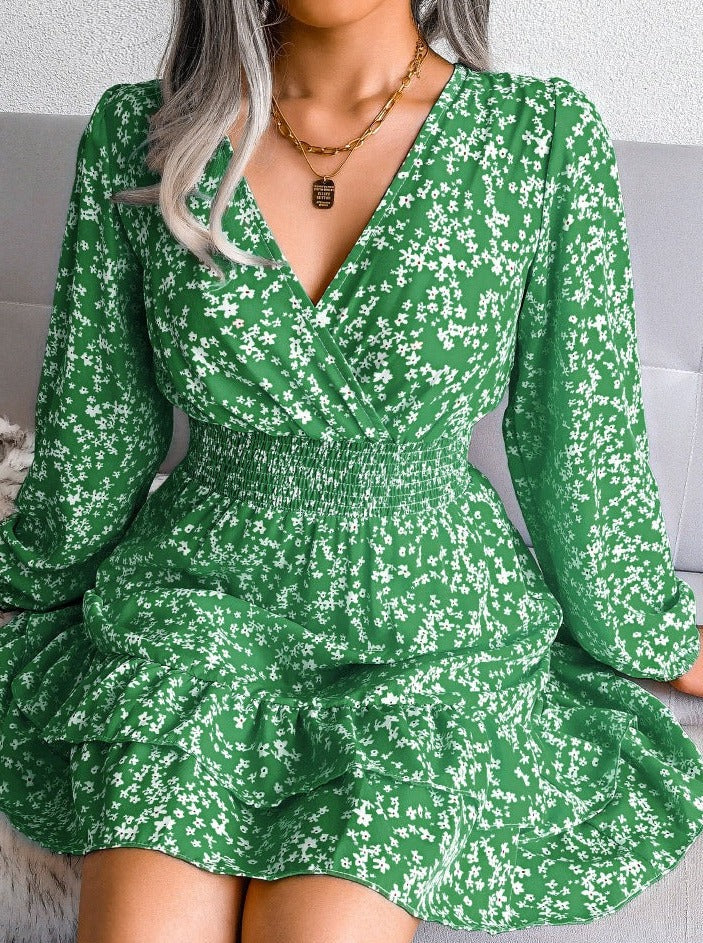 Floral Printed Longsleeve Dress