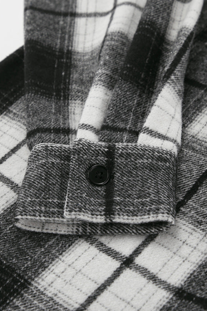 Modern Contemporary Plaid Overshirt