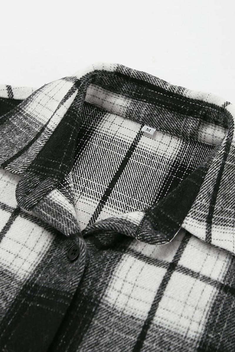 Modern Contemporary Plaid Overshirt