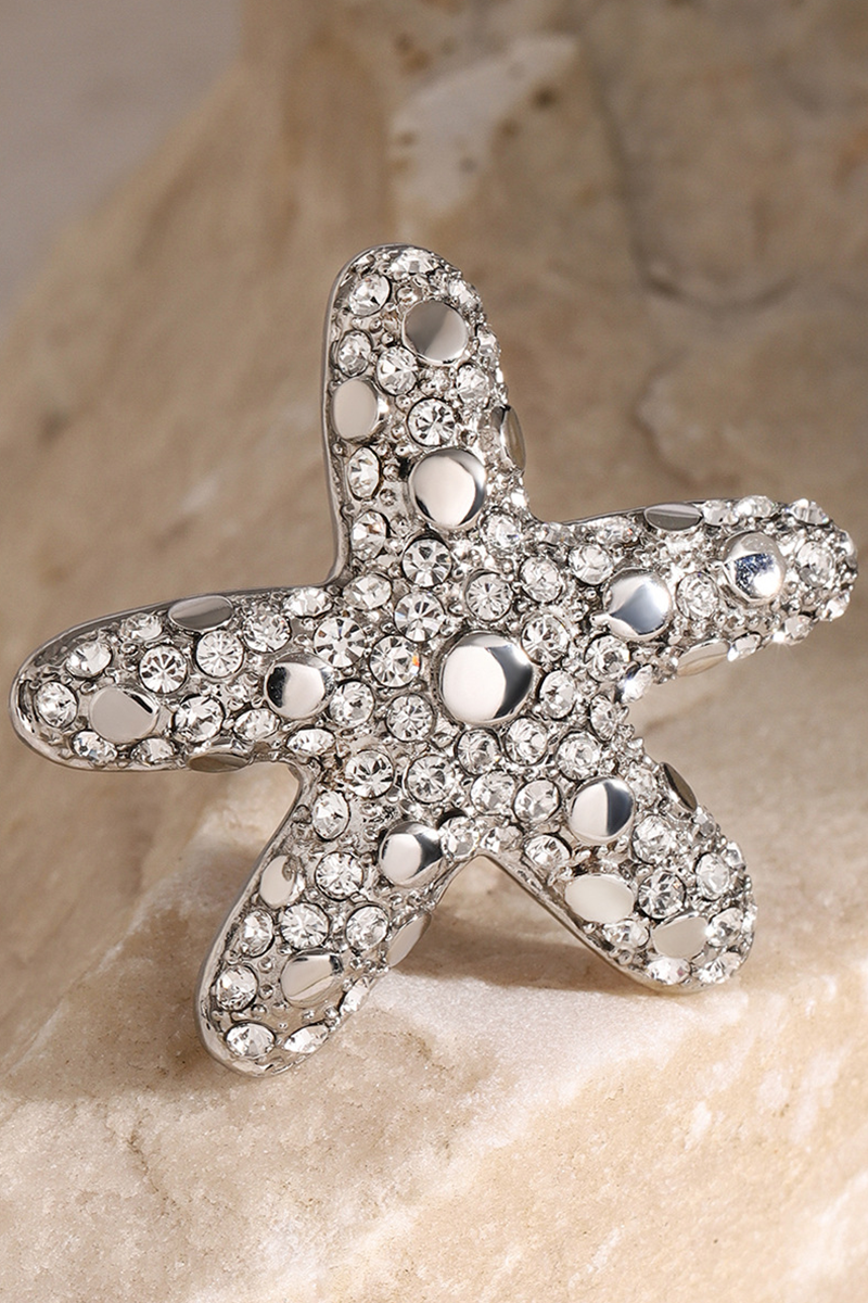 Luxurious Starfish Diamond Ring